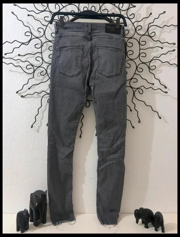 Jean Zara Taille Haute Skinny - Taille 36 (S) - Antraciet Grijs – photo 5